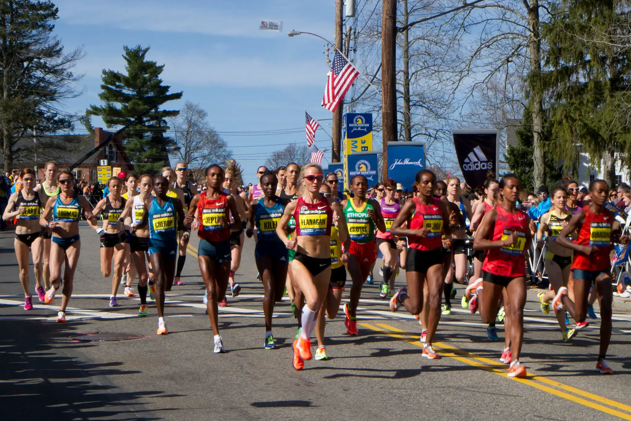 Boston marathon elite women