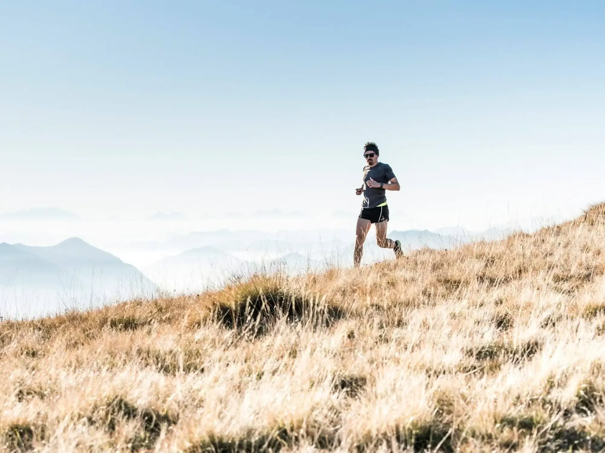Male mountain runner