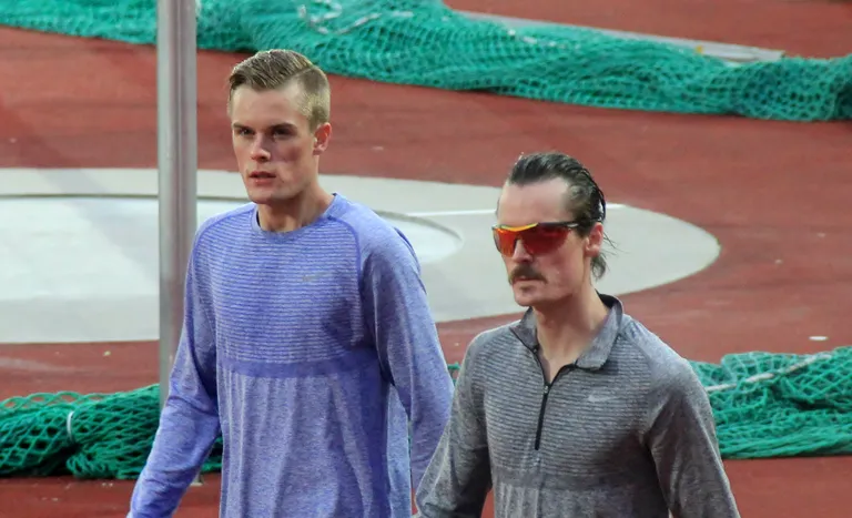 Filip and Henrik Ingebrigtsen at 2016 Bislett Games